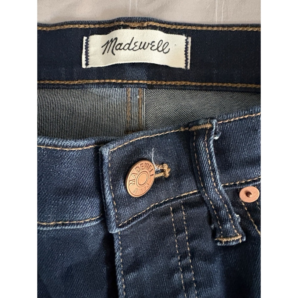 Madewell High-Rise Skinny Jeans Dark Blue Denim Stretch Do Well Women Tall